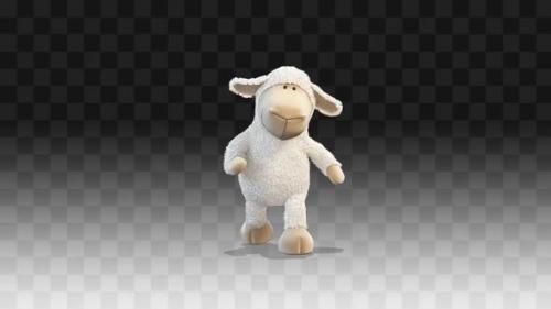 Videohive - Plush little lamb walks funny - 33223122 - 33223122