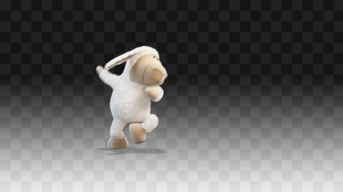 Videohive - Plush Little Lamb Jumping And Dancing - 33223878 - 33223878