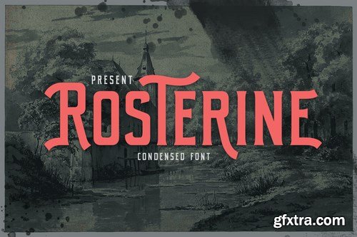 Rosterine - Condensed Font