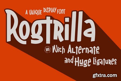 Rogtrilla - A Unique Display Font