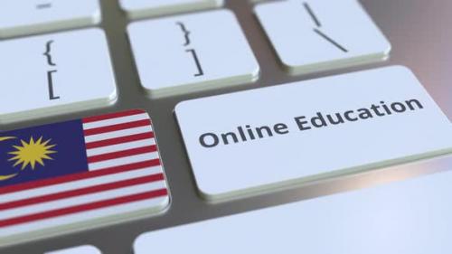 Videohive - Online Education Text and Flag of Malaysia on the Buttons - 33224000 - 33224000