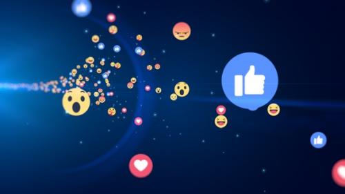 Videohive - Generic Facebook Emotion Icons Flying - 33224002 - 33224002