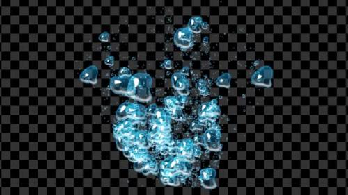 Videohive - Underwater Impact Air Bubbles Splash - 3 Clips - 4K - 33225705 - 33225705