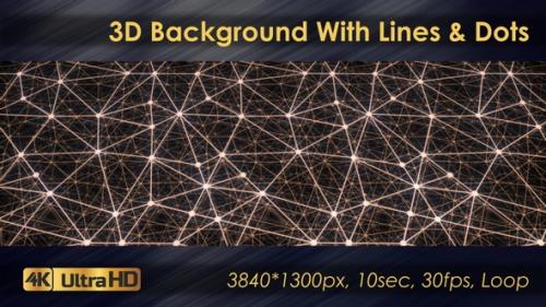 Videohive - 3D Polygon Background With Lines And Dots - 33225781 - 33225781