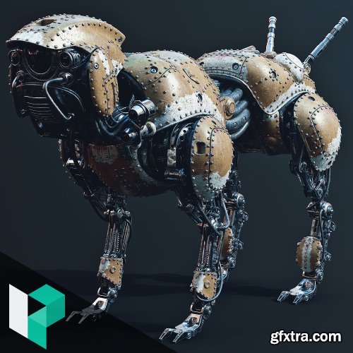 Levelup.Digital – Modeling and Texturing a Mechanical Dog by Lennard Claussen