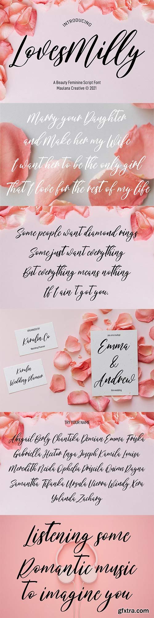 Lovesmilly Feminine Script Font 6332955