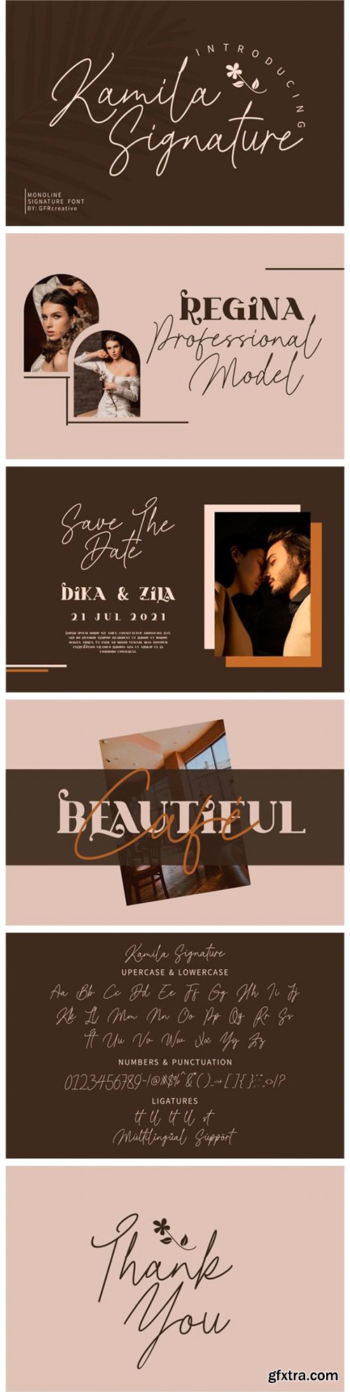 Kamila Signature Font