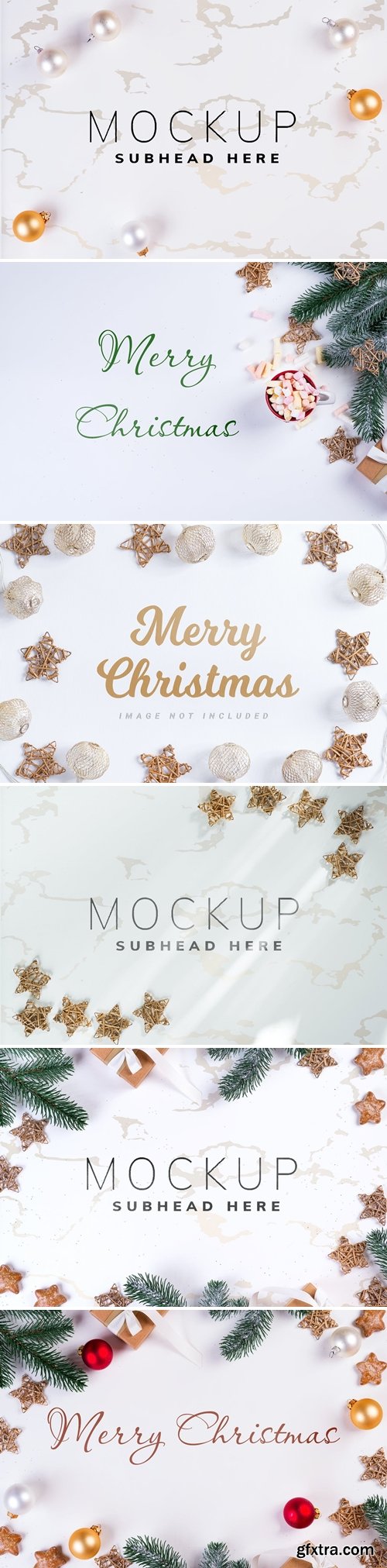 Christmas background mockup