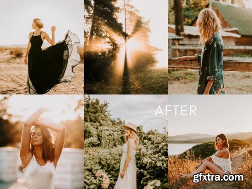 CreativeMarket - Warm GOLDEN GLOW Lightroom Presets 4259781