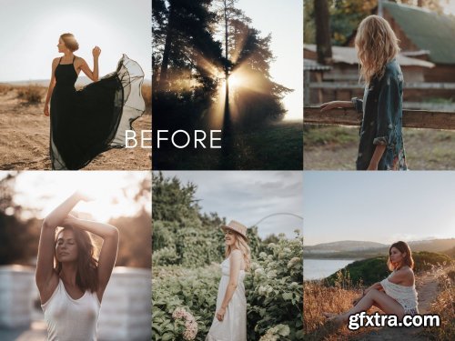 CreativeMarket - Warm GOLDEN GLOW Lightroom Presets 4259781