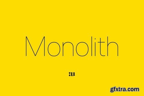 CM - Monolith - Sans Family 4270315