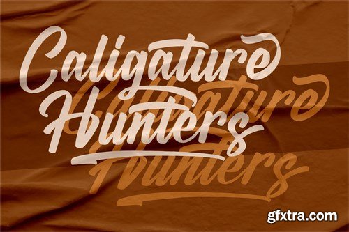 Caligature Hunters Modern Script