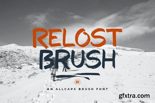 Relost Brush - A Wild Brush Font