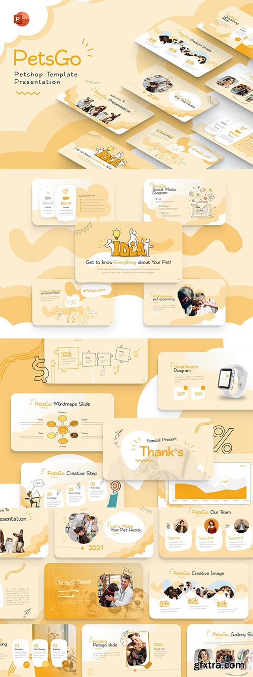 PetsGo Petshop Creative PowerPoint Template