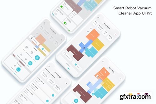 Smart Robot Vacuum Cleaner App UI Kit