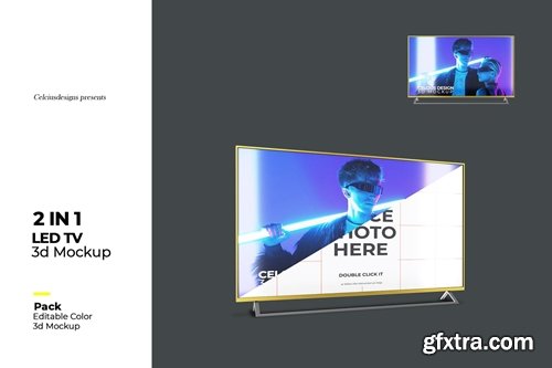 Led Tv 3D Mock Up