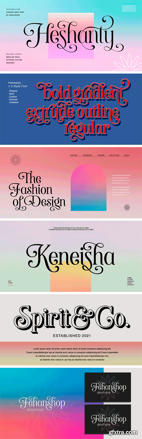 Heshanty Font Family