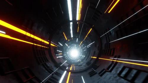 Videohive - Abstract Sci-fi Hyperloop Tunnel - 33217834 - 33217834