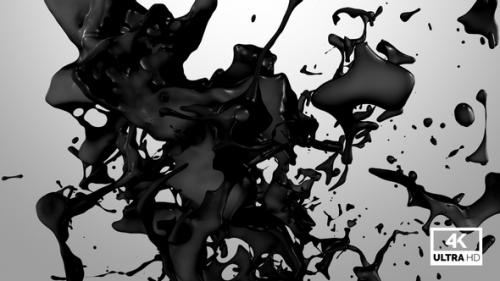 Videohive - Black Paint Jet Stream Splash V2 - 33218657 - 33218657