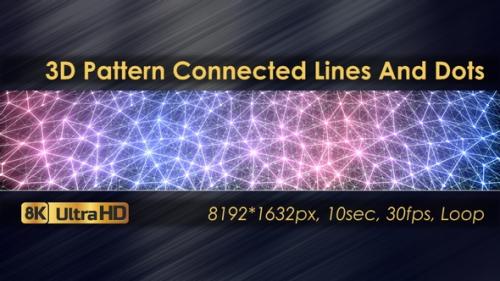 Videohive - Seamless 3D Background Pattern Connected Lines And Dots - 33226132 - 33226132