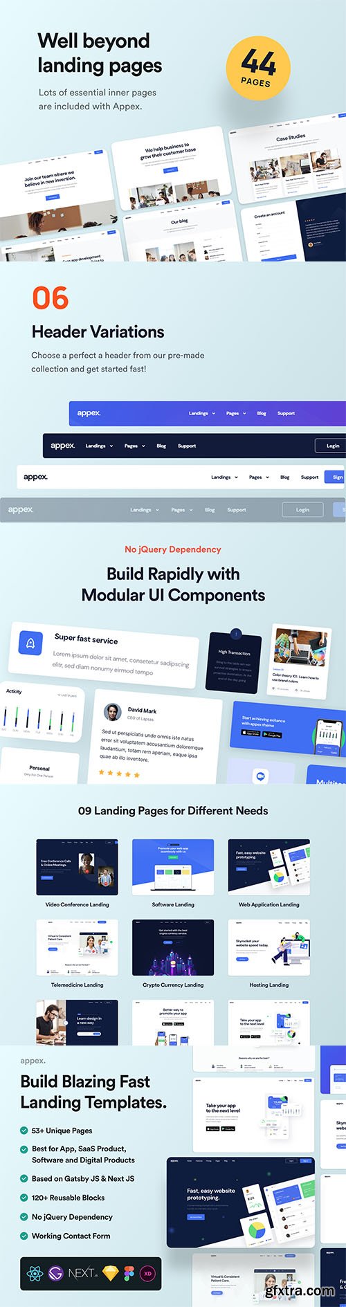 Sandar - React Landing Page Template