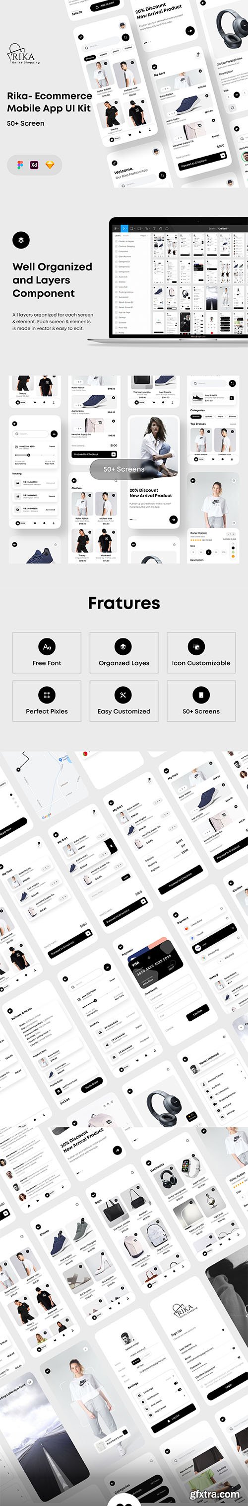 Rika - eCommerce Mobile App UI Kit