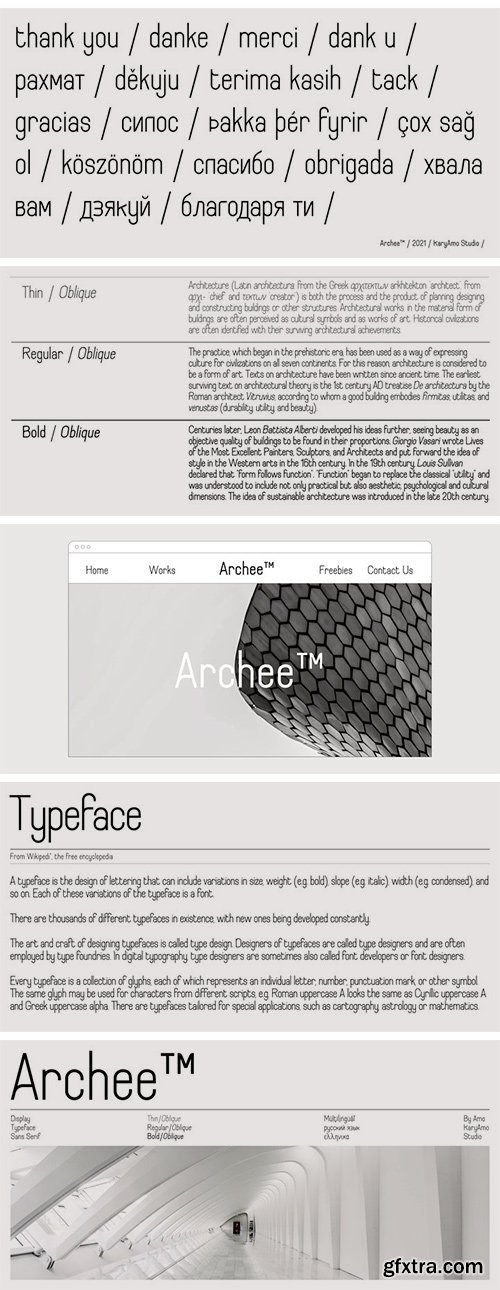 Archee Font Family