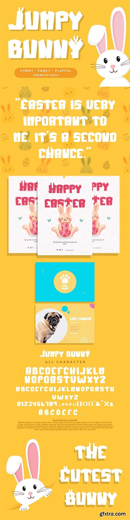 Jumpy Bunny Cute Display Font