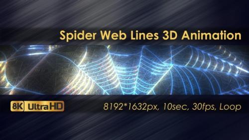 Videohive - Spider Web Lines 3D Animation - 33226149 - 33226149