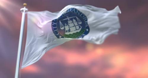 Videohive - Alexandria City Flag, Virginia, United States - 33226223 - 33226223