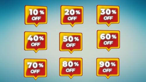 Videohive - 3D Sales Percentage Discount - 33226763 - 33226763