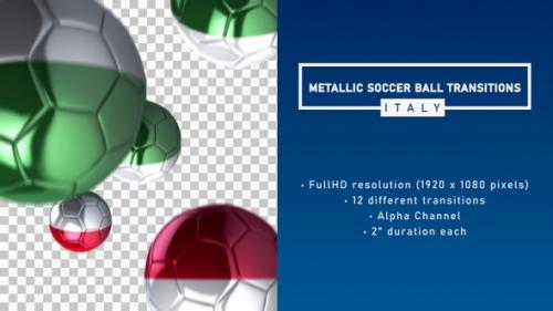 Videohive - Metallic Soccer Ball Transitions - Italy - 33226838 - 33226838