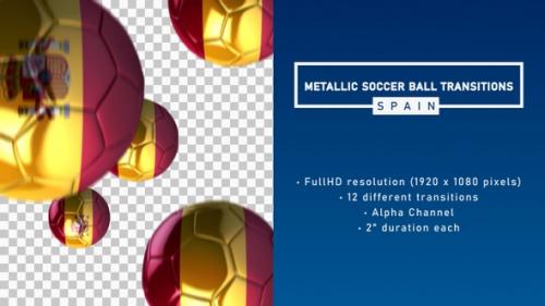 Videohive - Metallic Soccer Ball Transitions - Spain - 33226853 - 33226853