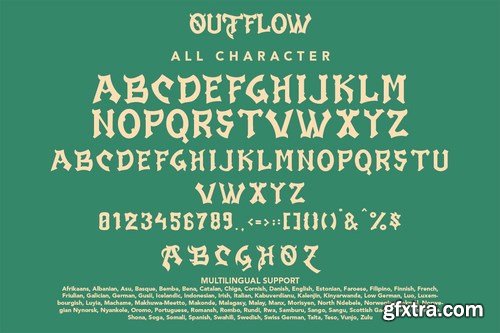 Outflow - Halloween Display Font