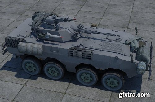 ZBL-09 Armoured Vehicle 3d Model