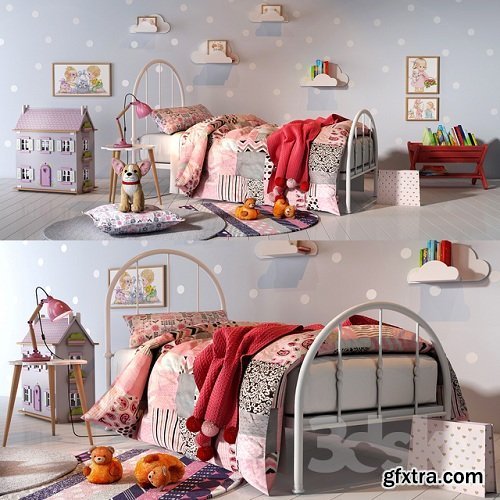 Girl bedroom set 01