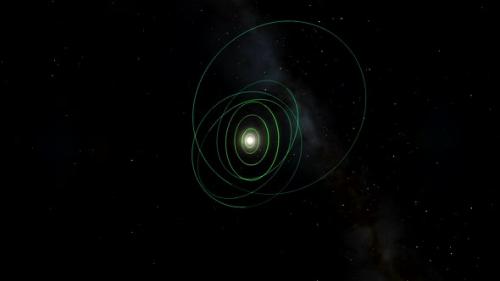 Videohive - Zoom to the Sun with Visible Solar System Orbits - 33227107 - 33227107