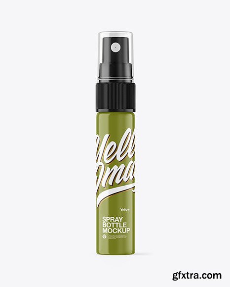 Glossy Spray Bottle Mockup 86592