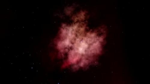 Videohive - Dramatic Flight Towards the Center of a Red Nebula - 33227186 - 33227186