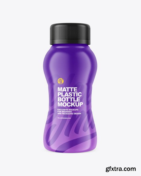 Matte Plastic Bottle Mockup 86612