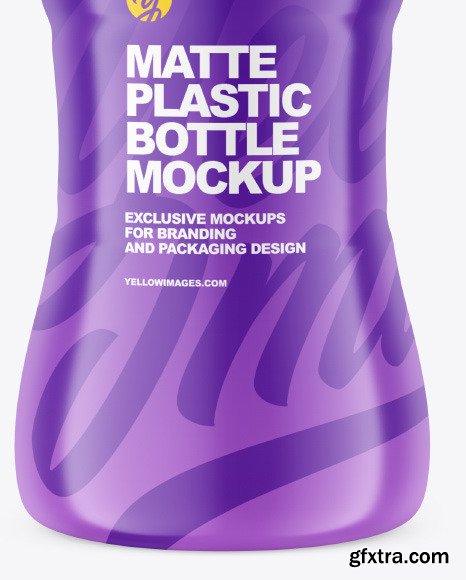 Matte Plastic Bottle Mockup 86612