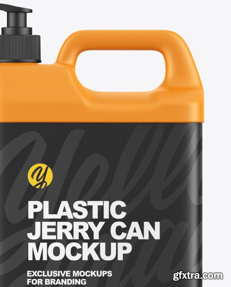 Plastic Jerry Can W/ Pump Mockup 86580