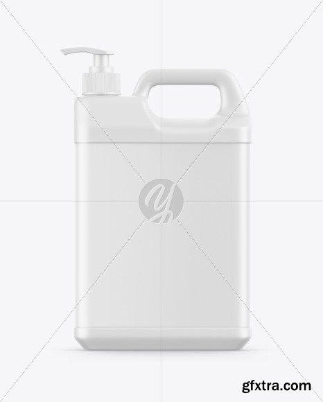 Plastic Jerry Can W/ Pump Mockup 86580