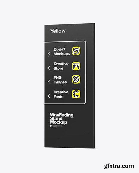 Wayfinding Stand With Wooden Frame 86598