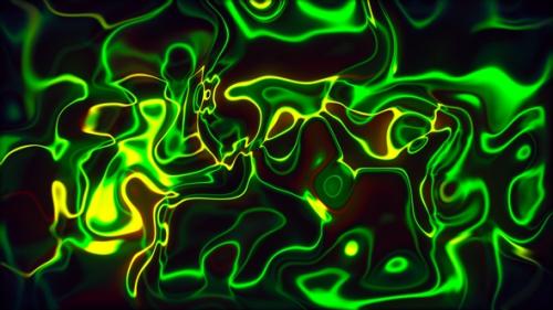 Videohive - Bright Neon Green Line Abstract Background Seamless Loop V3 - 33228283 - 33228283