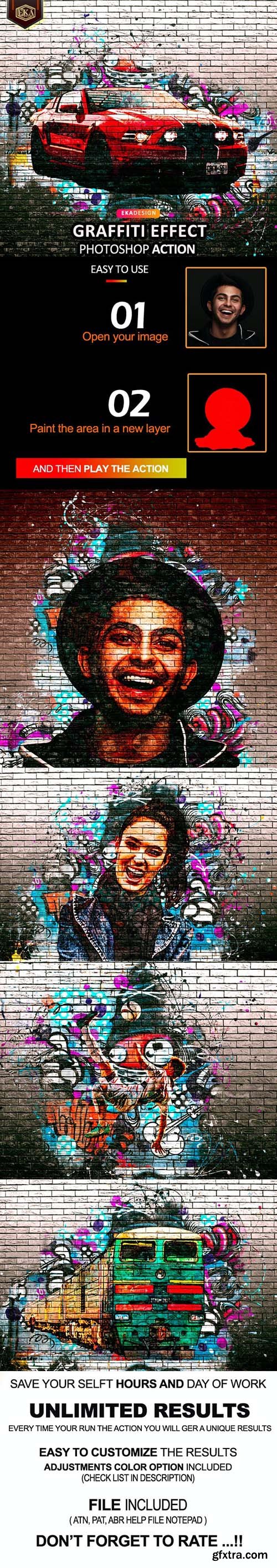 GraphicRiver - Graffiti Effect Photoshop Action 32715002