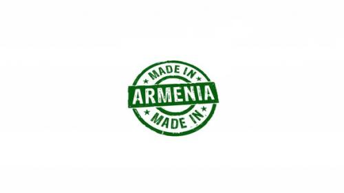 Videohive - Made in Armenia stamp and stamping isolated animation - 33230195 - 33230195