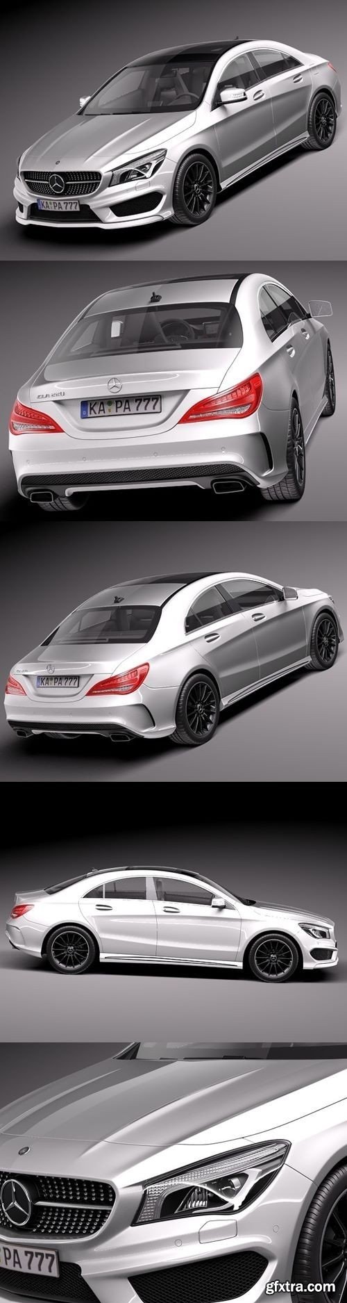 Mercedes-Benz CLA-class AMG 2014 3d Model