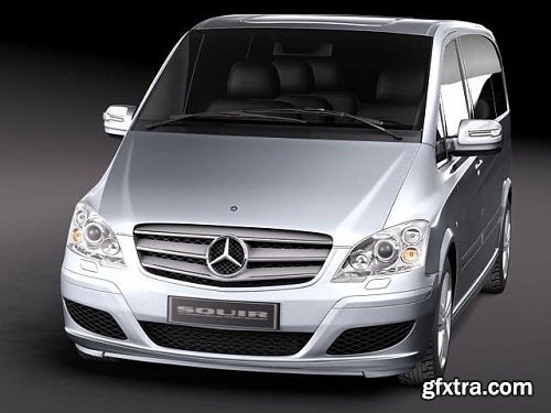 Mercedes Viano 2010 3D Model