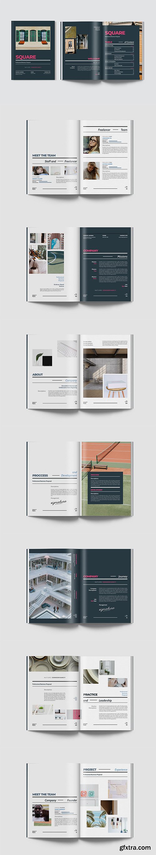 Square - Professional Business Proposal Indesign 2DF4BET